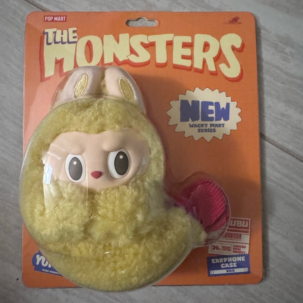 Pop Mart Labubu Tempura Shrimp keychain mini pouch